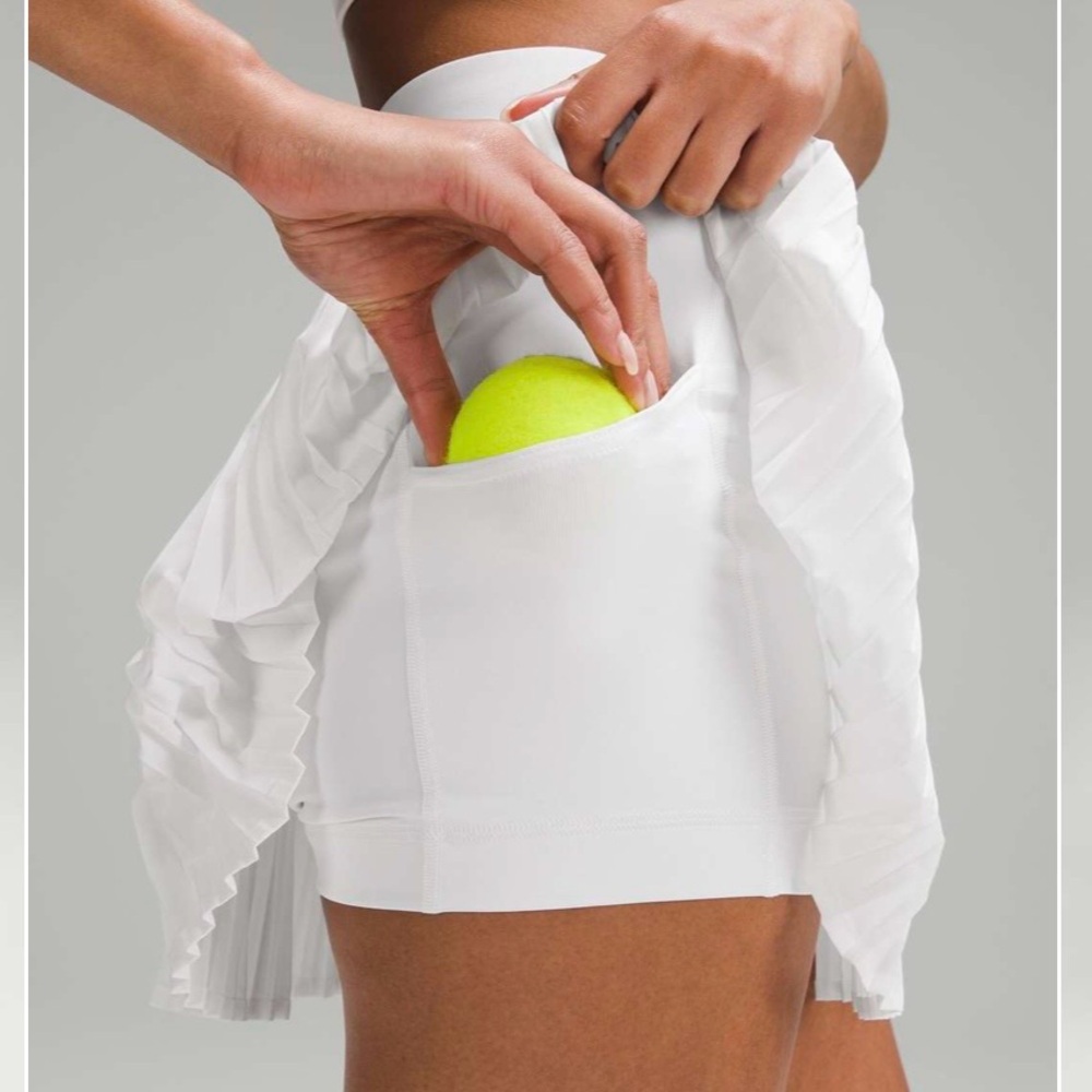 lululemon Pleated Tennis Skirt in White